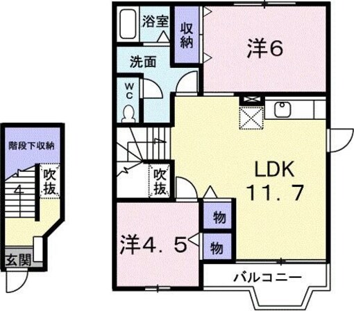 PATIENT上野山の物件間取画像